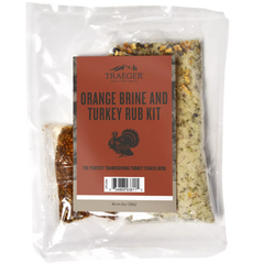 Turkey Blend Wood Pellets with Brine & Rub Kit