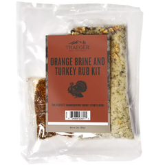 Turkey Blend Wood Pellets with Brine & Rub Kit