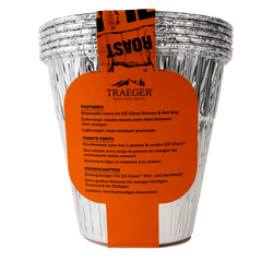 EZ-Clean Grease & Ash Keg Liner - 5 Pack